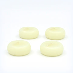 Beeswax Floating Candles, IVORY Round Shaped Candles for Vases, Centerpieces at Wedding, Party, Pool, Holidays - BCandle